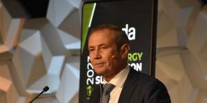 Premier Roger Cook speaking at the Energy Transition Summit.