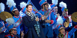 Andy Karl as Phil Connors in Groundhog Day the musical.