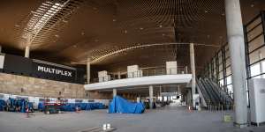 Two years to take-off:Inside Sydney’s new international airport terminal