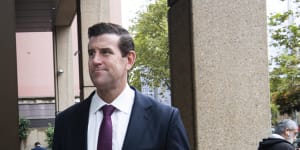 Ben Roberts-Smith outside the Federal Court earlier this year.