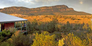 Wilpena Pound is a natural amphitheatre of mountains located in the heart of the Flinders Ranges National Park. 