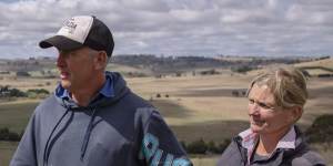 Cattle farmers Rebecca and David Price of Blayney live downstream of the approved coal mine.