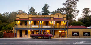 The newly renovated Launching Place Home Hotel,just off the Warburton Rail Trail.