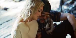 Lily-Rose Depp and Abel Tesfaye in The Idol.