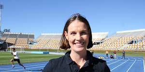 Retired Olympic canoeist Alyce Wood at QSAC on Thursday.