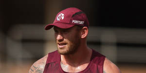 Prop Matt Lodge,who suffered a torn biceps at Magic Round,has no guarantee of a deal at Manly next season.