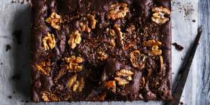 Figs,chocolate and wine:what's not to like about these shiraz fig brownies?