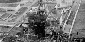 Separating fact from myth ... the Chernobyl nucler power plant,three days after the explosion. 