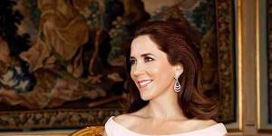Aussie fashion icon:Princess Mary in the Carla Zampatti gown as she appeared in The Australian Women's Weekly in 2013.