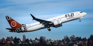 Fiji Airways uses the Boeing 737 MAX planes on services from Nadi to Adelaide,Sydney,Brisbane and Melbourne.