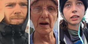 Maxim Curmi,Sharon Hodge and Emma Dorge are among the Blockade protesters charged by police this year.