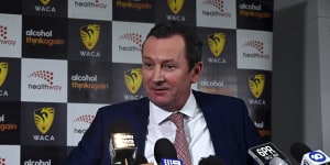 ‘Who’s saying that?’:WA Premier scoffs at suggestion he doesn’t want AFL grand final in Perth