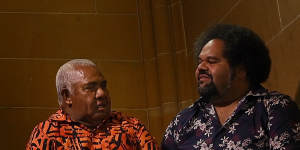 Australia’s first Pasifika professor,Professor Jioji Ravulo,chair of Social Work and Policy Studies at the University of Sydney with his father Jovesa Ravulo.