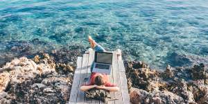 The remote work dream… this lifestyle is only possible if the location is suitable.
