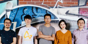 The founding team of AirWallex (left to right):Max Li,Xijing Dai,Jack Zhang,Lucy Liu and Ki-lok Wong
