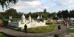 Europe's most famous landmarks have been replicated on a 1:25 scale. 