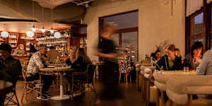 The dining room. 