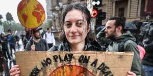 Extinction Rebellion movement set up camp in Carlton Gardens ahead of a week of protest and action. Photo by Jason South. 7th October 2019.