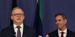 The Prime Minister,Anthony Albanese and Treasurer,Jim Chalmers announce the carve-outs.