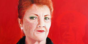 Pauline Hanson’s Chairman Mao-inspired portrait.
