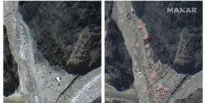 Satellite images taken on May 22 and June 23 appear to show Chinese construction in the Galwan River Valley near the Line of Actual Control between India and China. 