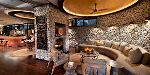 Revamped and retro… guest lounge.