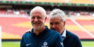 Hiddink is standing in for Arnold’s regular assistant Rene Meulensteen,who will spend this international break scouting Australia’s World Cup opponents in Europe.