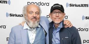 Happy days:Clint Howard with older brother Ron in 2021.