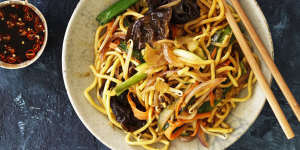 Weeknight wok'n'roll:Kylie Kwong's vegie stir-fry.