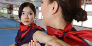 Flight attendants often receive training in martial arts and how to restrain passengers if necessary.
