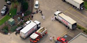 The scene at the Derrimut factory.