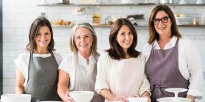 Monday Morning Cooking Club (from left):Merelyn Frank Chalmers,Lisa Goldberg,Natanya Eskin and Jacqui Israel.