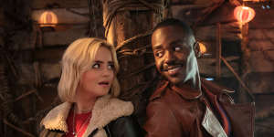 Ruby Sunday (Millie Gibson) and The Doctor (Ncuti Gatwa) in Doctor Who.