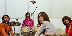 Paul McCartney,Ringo Starr,John Lennon and George Harrison in Peter Jackson’s Get Back. 