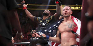 Trump’s man Colby Covington lost the decision to welterweight champion Leon Edwards of the UK.