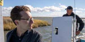 Matthew Knott on one of his last field trips to Tangier Island,Virginia in October 2021.