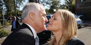 Prime Minister Malcolm Turnbull with Fiona Scott.