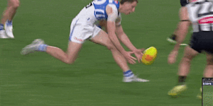 Magpie Billy Frampton was cited for rough conduct over this incident in the fourth quarter.