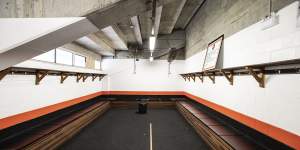 Leichhardt Oval’s change rooms for the top local,Australian and international players.