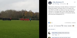 Football club apologises for pretending player had died