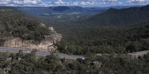 The Great Western Highway where it’s closed.