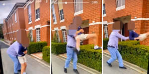 Video allegedly showing a young Ballarat Grammar boy being bullied by a group of older schoolmates.