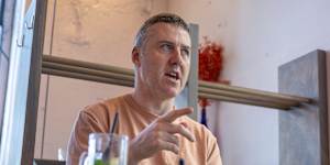 Lloyd Langford fits in lunch at Robata before going to pick up his daughter.