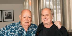 Friends till the end... Chugg and Gudinski in recent times. 