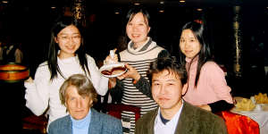 Katerina Clark with students from the University of Beijing in Beijing,2002-03.