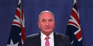 Barnaby Joyce said he was sorry for the text he had sent calling the PM a liar,and his relationship with Morrison has since changed.