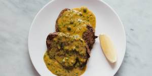 Copper Tree farm minute-style fillet steak with Cafe de Paris butter.