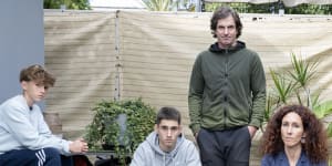 Judit Drenkovics and Akos Toth and their sons Soma,14,and Gergo,17,have lived in Australia for more than a decade.