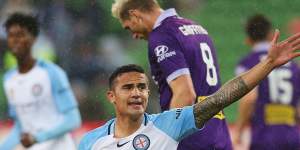 A-League:John van't Schip says Melbourne City are''back to earth''after loss to Perth Glory