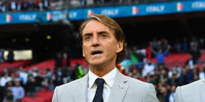 Roberto Mancini exudes cool.